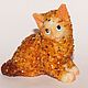 Statuette of a cat, a cat in amber. Figurine. podaro4ek22. My Livemaster. Фото №5