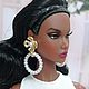Серьги с жемчужным кольцом 2 варианта. Одежда для кукол. DIVA-boutique. Ярмарка Мастеров.  Фото №4