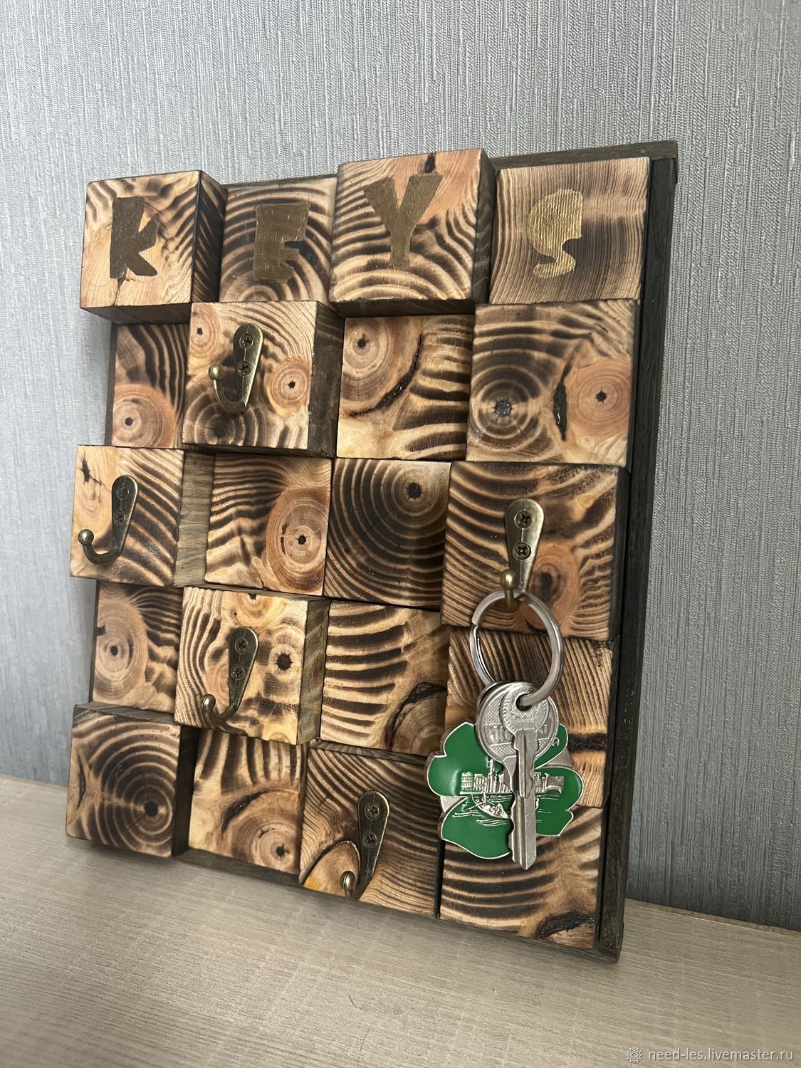 Ключница настенная в стиле лофт купить в интернет-магазине Ярмарка ...