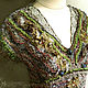 Knitted blouse, hand embroidery, lace, flowers, amber, beads. Blouses. ssowl. Online shopping on My Livemaster.  Фото №2