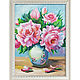 Painting of peonies in a vase 'Fragrance of flowers'. Pictures. Art-terapiya Iriny Churinoj (irina-churina). Интернет-магазин Ярмарка Мастеров.  Фото №2