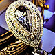 Order Ferkhat tie brooch. Swarovski crystal Graphite. for men. LADY-LIZA jewelry shop. Livemaster. . Wedding Jewelry Sets Фото №3