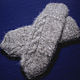 Double men's knitted mittens Grey. Mittens. Warm Yarn. My Livemaster. Фото №4