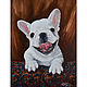 Oil painting dog ' Cheerful disposition', Pictures, Belorechensk,  Фото №1