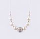 necklace in sterling silver and white pearls, Necklace, Tel Aviv,  Фото №1