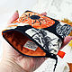 Mini bolsa de cosméticos con cremallera patrones de Araña De otoño en Calabaza. Beauticians. Vash sacvoyage. Online shopping on My Livemaster.  Фото №2
