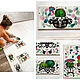 'Funny cacti ' ceramic tile hand-painted. Tile. Art by Tanya Shest. My Livemaster. Фото №5