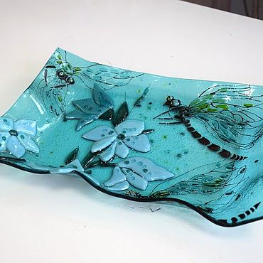 Посуда ручной работы. Ярмарка Мастеров - ручная работа Конфетница "Стрекоза". Handmade.