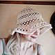 hats: Women's crochet hat made of cotton. Hats1. Crochet clothing. Olesya Petrova. Online shopping on My Livemaster.  Фото №2