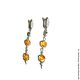 Order Amber earrings amber natural stone yellow honey. BalticAmberJewelryRu Tatyana. Livemaster. . Earrings Фото №3