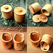 Посуда handmade. Livemaster - original item Salt shakers made of wood. Handmade.
