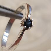 Украшения handmade. Livemaster - original item Silver ring with blue sapphire.. Handmade.