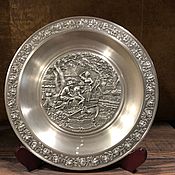 Винтаж: Коллекционная настенная тарелка ИВОЛГА сертификат Урсула Банд