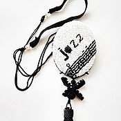 Украшения handmade. Livemaster - original item Brooch-pendant of beads musical theme jazz. Handmade.