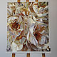 Order Painting 'White peonies' oil on canvas 50h60 cm. vestnikova. Livemaster. . Pictures Фото №3