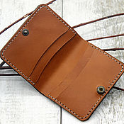 Сумки и аксессуары handmade. Livemaster - original item Mini wallet on the button. Handmade.