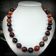 Women's beads made of natural sardonyx stones. Beads2. naturalkavni. My Livemaster. Фото №4