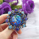 The Krishna brooch is embroidered with beads. Brooches. vettochka. Online shopping on My Livemaster.  Фото №2