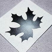 Материалы для творчества handmade. Livemaster - original item Felt Pattern for Brooch Maple Leaf Black Silver. Handmade.