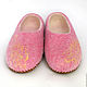 Felted Slippers womens pink. Slippers. tolkovalenki. Online shopping on My Livemaster.  Фото №2