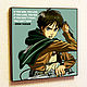 Picture poster Eren Yeager Attack of the Titans in the style of Pop Art, Pictures, Moscow,  Фото №1