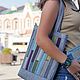 Large women's bag, shopper, patchwork, boho, loft, eco-style, 343, Shopper, Saratov,  Фото №1