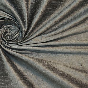 Материалы для творчества ручной работы. Ярмарка Мастеров - ручная работа Дикий шелк дюпион (шантунг) цвет серо-синий. Handmade.