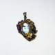 Pendant 'Butterfly' with Baroque pearl and amethysts. Pendant. dobrivolshebnik (dobrivolshebnik). My Livemaster. Фото №4