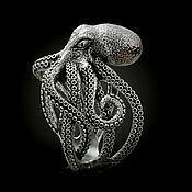 Украшения handmade. Livemaster - original item Ring: Octopus. Handmade.