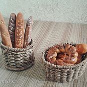 Куклы и игрушки handmade. Livemaster - original item Loaves, of bread in a doll`s house the house Food for dolls. Handmade.