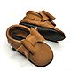 Brown Baby Moccasins, Leather Baby Shoes, Baby Leather Moccs. Moccasins. ebooba. Online shopping on My Livemaster.  Фото №2