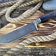 Узбекский нож Пчак из дамасской стали, Ножи, Ворсма,  Фото №1