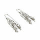 Crumpled earrings, silver earrings, broach earrings 2022, Earrings, Moscow,  Фото №1