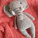 Вязаная игрушка слоненок. Амигуруми куклы и игрушки. Наталья Смирнова (podarki-ruchnoj-raboty-natali). Ярмарка Мастеров.  Фото №4