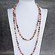 Natural Rhodonite Long Beads. Beads2. naturalkavni. Online shopping on My Livemaster.  Фото №2