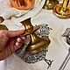 Винтаж: Латунный подсвечник. Предметы интерьера винтажные. VintageUsadba. Ярмарка Мастеров.  Фото №4