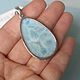  with larimar 'Messengers of good luck', silver. Pendant. EdGems jewerly. My Livemaster. Фото №5