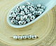 Glass spacers polished silver 100pcs faceted, Beads, Prague,  Фото №1