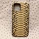 Case cover, for Apple iPhone 12 Pro Max phone, made of python skin, Case, St. Petersburg,  Фото №1