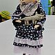 Интерьерная кукла девочка с собачкой, Чердачная кукла, Нальчик,  Фото №1
