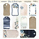В наличии! Лист 20х20 Tag-Pad Blue & Blush от Scrapmir, Бумага для скрапбукинга, Зеленоград,  Фото №1
