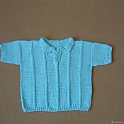 Одежда детская handmade. Livemaster - original item Polo mint colors for the boy. Handmade.