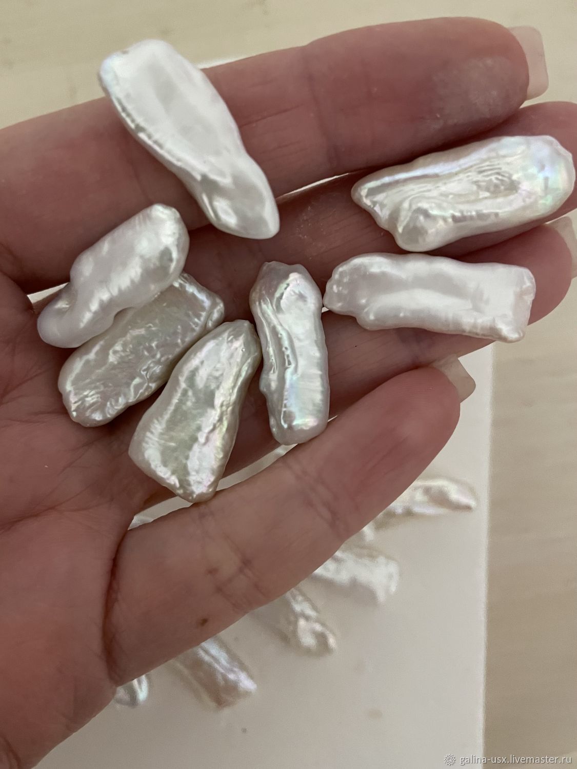 Жемчуг барочный бива, крупный, 24-26 на 9-12 мм купить в интернет ...