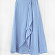 Boho style skirt made of blue linen. Skirts. etnoart (etnoart). My Livemaster. Фото №4