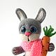 Bunny Stepashka. Stuffed Toys. Irina and Maria «Woolen rainbow» (irma-baikal). Online shopping on My Livemaster.  Фото №2