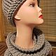 Set hat and scarf Mink. Scarves. Katyusha. Online shopping on My Livemaster.  Фото №2
