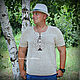 Order Shirt'Summer wind', in ethnic style. Shop Natalia Glebovskaya. Livemaster. . Mens shirts Фото №3