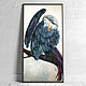 Sirin, virgo bird, oil painting on canvas, Pictures, St. Petersburg,  Фото №1