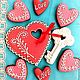 Cakes for Lovers. Set of gingerbread Heart with the Key. Gingerbread Cookies Set. sweets for joy (galinadenisenko). My Livemaster. Фото №4