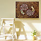 The painting on wood 50x75sm "Snails". Pictures. EVAG. Online shopping on My Livemaster.  Фото №2